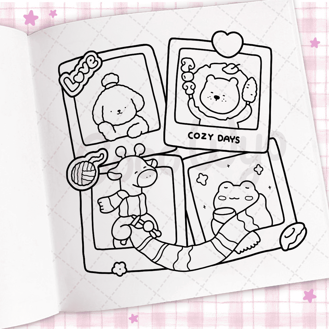 Cozy Days: Coloring Book for Adults and Kids