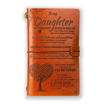 To My Daughter Leather Journal – A Meaningful Gift from Mom & Dad