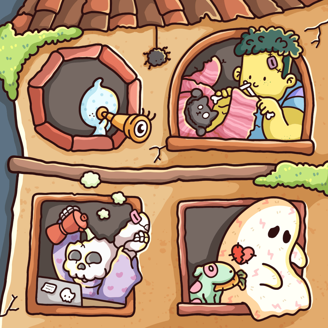 Spooky Cutie Cute & Comfy Coloring Book Vol. 2