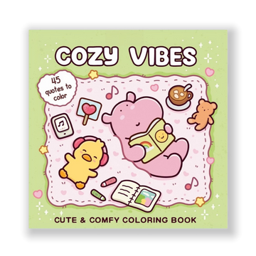 Cozy Vibes: Coloring Book for Adults and Kids