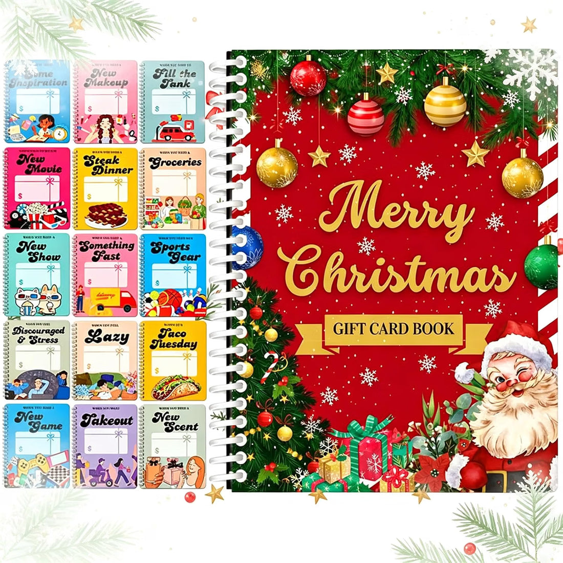 Christmas Gift Card Book, DIY Holiday Gift Card Holder Booklet