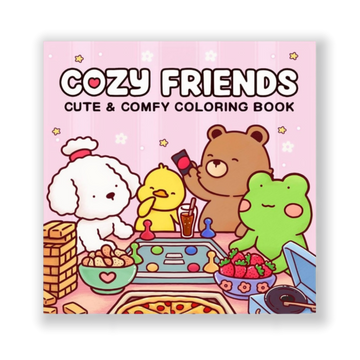 Cozy Friends: Coloring Book & Cozy Spaces Coloring