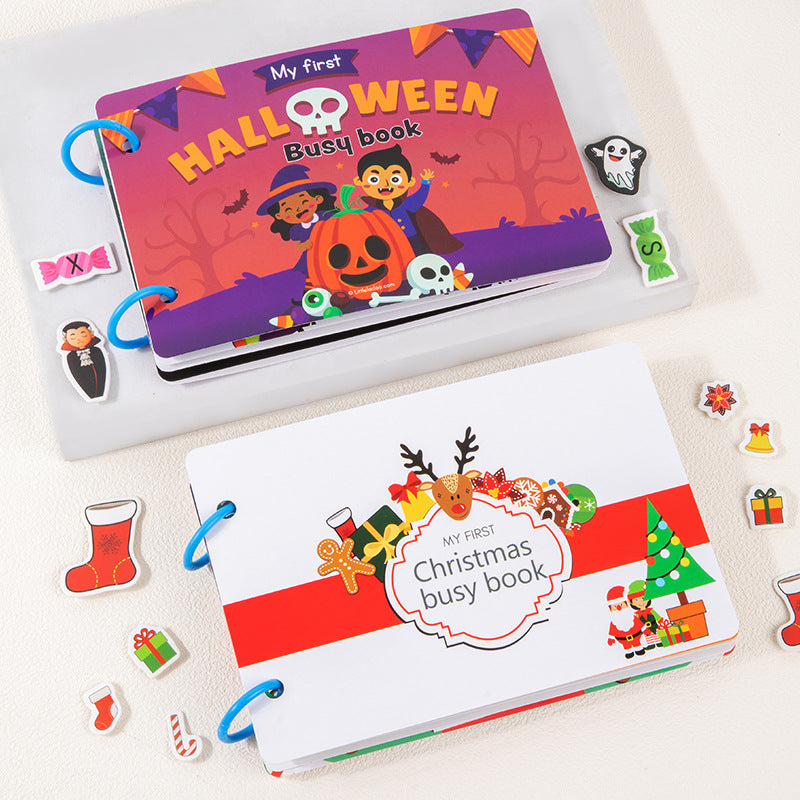 Halloween Busy Book for Kids – Interactive Early Learning Activity Book