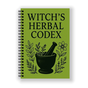Spiral Binding Grimoire Witch's Herbal Codex